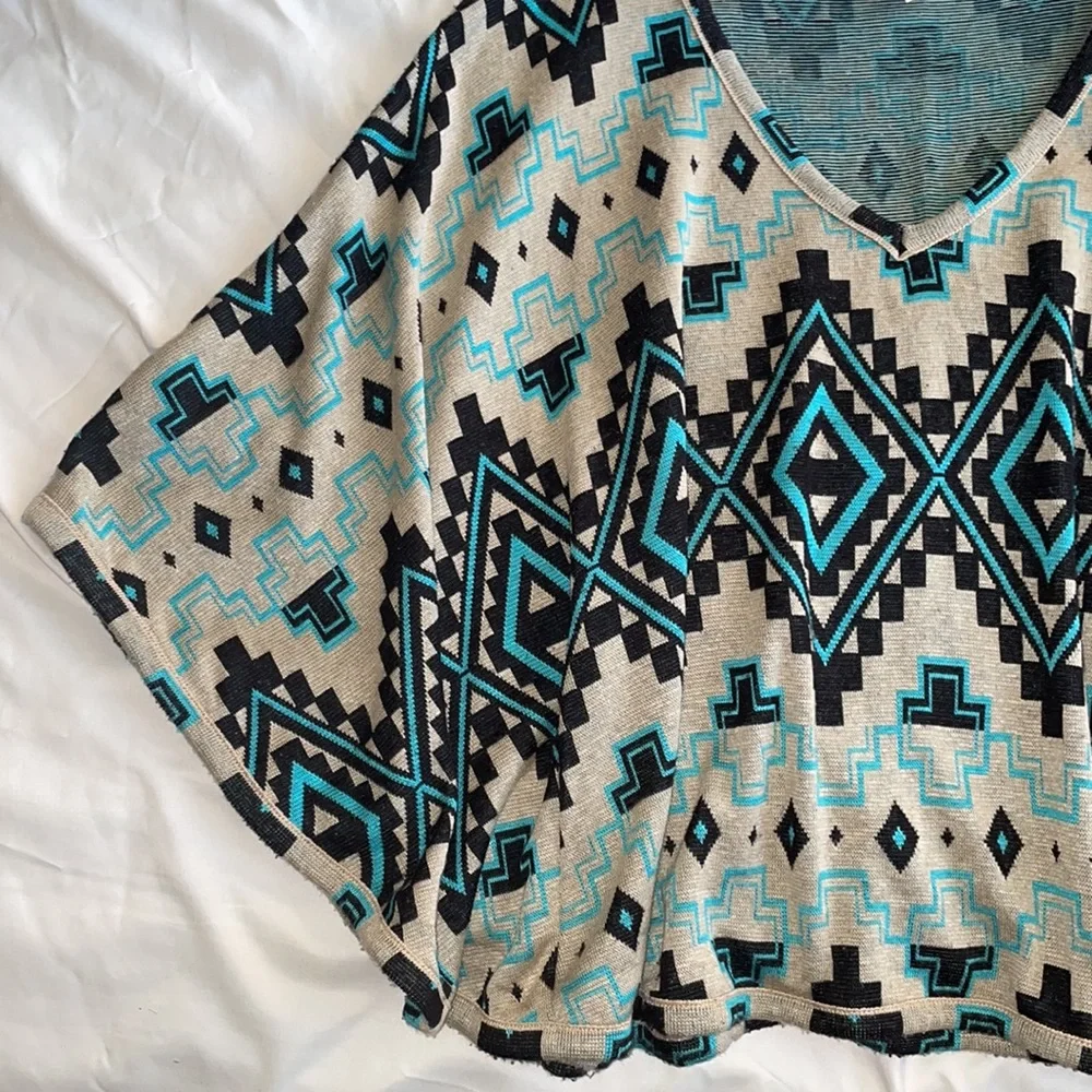 Large Overthrow Boho Shirt - Picture 2 of 7